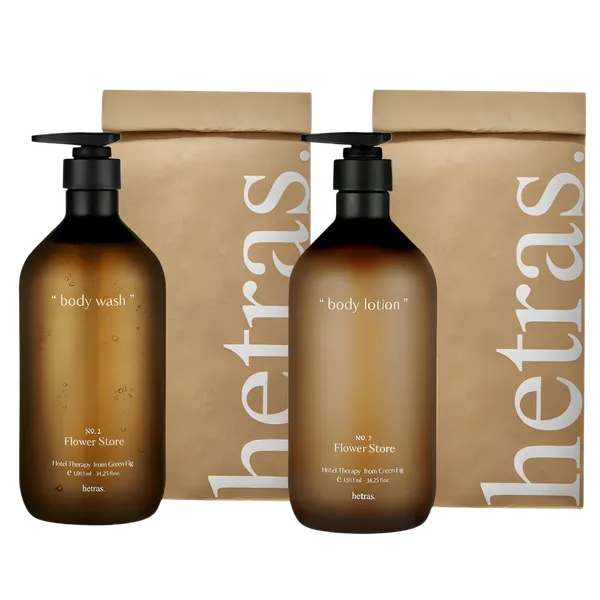 Combo Hetras. Sữa tắm + Sữa dưỡng thể