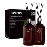 Tinh dầu thơm phòng Hetras Premium Diffuser - Set 2 lọ 500ml